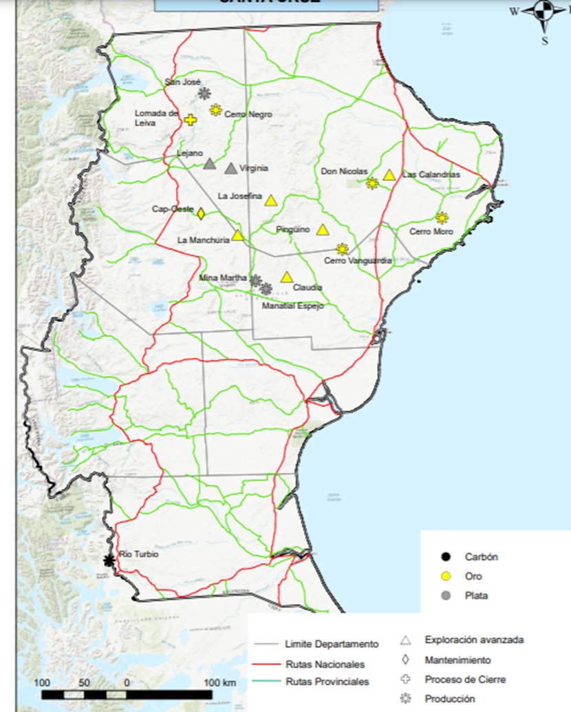 danyscht's tweet photo. ¿Dónde se hace minería en Santa Cruz? En una región que se llama “Macizo del Deseado”, en el centro-norte de la provincia. 

Es un área recién explorada en un 10%, pero rica en oro y plata. Es una región casi desértica, con muy escasa población. https://t.co/OSv72buVBG
