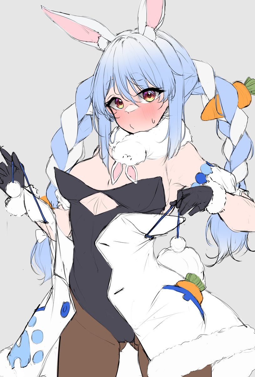 #ぺこらーと 
#兎田ぺこら
ラフです。 