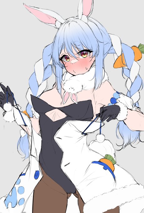 #ぺこらーと 
#兎田ぺこら
ラフです。 