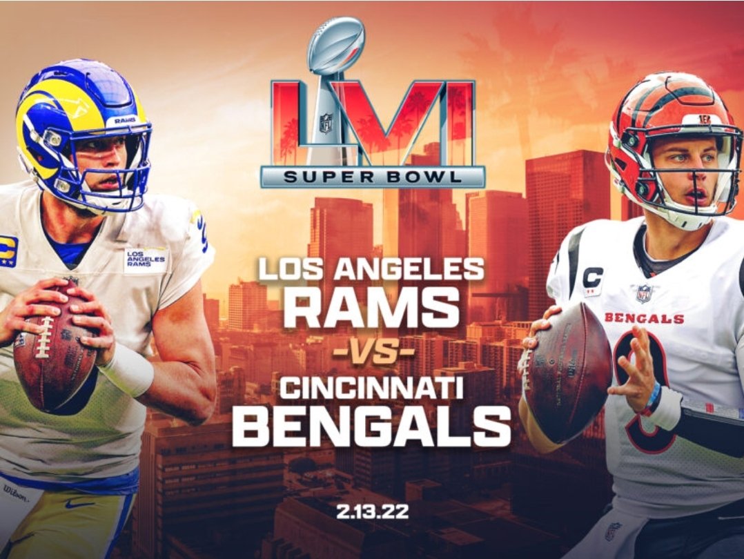 Ça y est on y est, SUPERBOWL 56! Dernier chapitre de cette superbe saison 🐏 vs 🐅 ce soir dès 23h15 sur beINSports avec toute la Team NFLextra! A vos pronos et préparez les 🍿🍔🍗🍕🌭🍻🏈❤😉