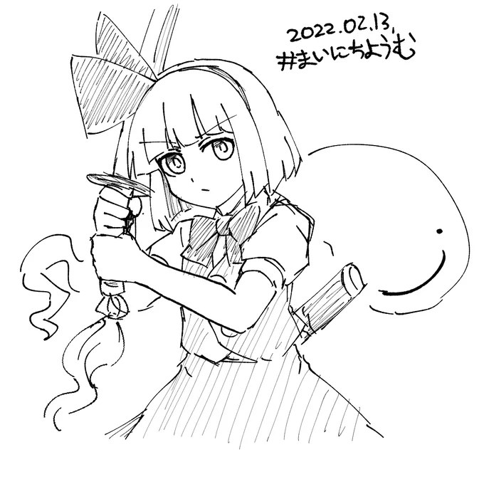 まいにちようむ#44
まだ旅行中なので簡単に描いた妖夢ちゃん
#魂魄妖夢 #東方Project 