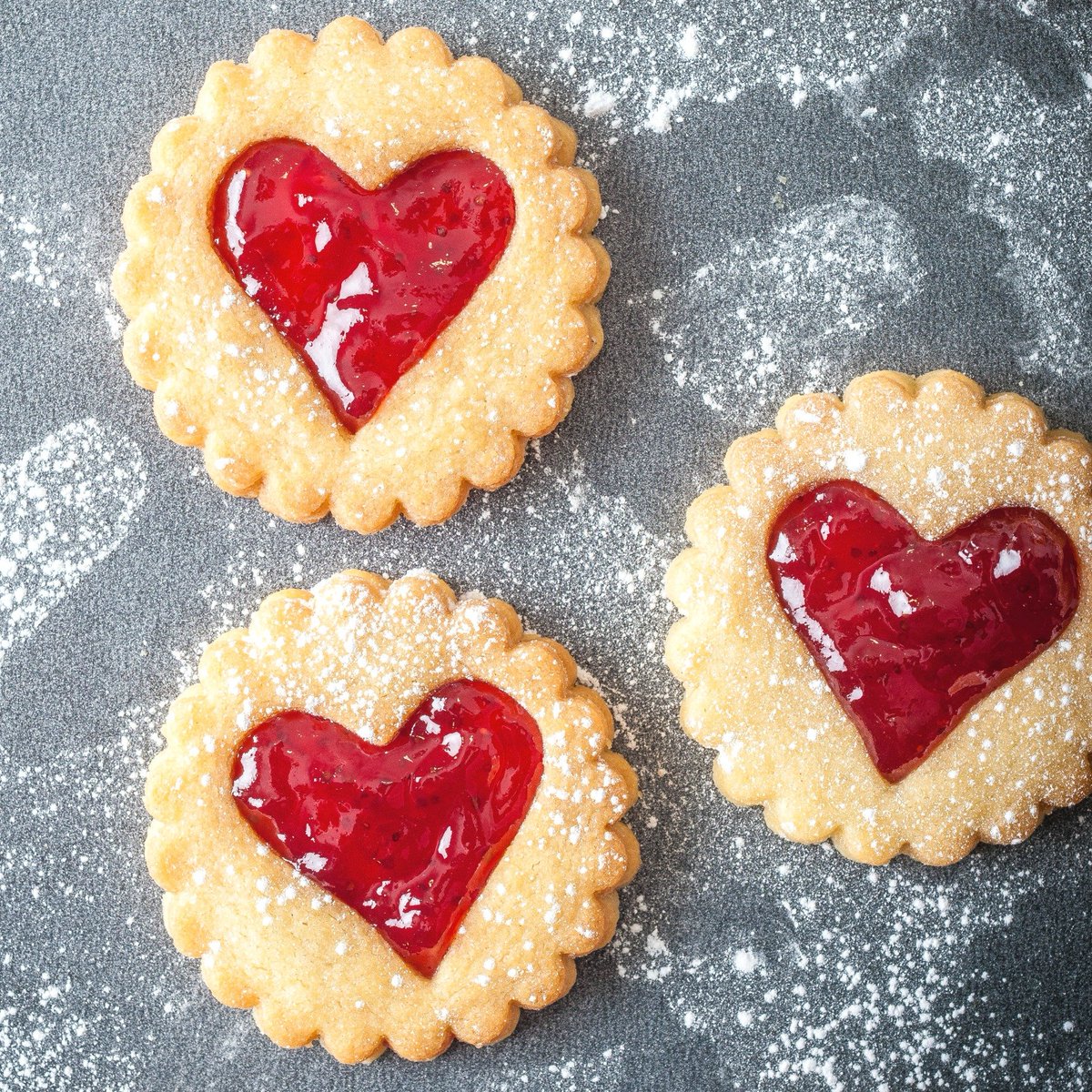 What's sweeter than this Valentine's Day favourite Sweethearts Strawberry Jam Biscuits? 💌 Seriously jammy and deliciously crumbly! See the recipe: spr.ly/6011KuxTW