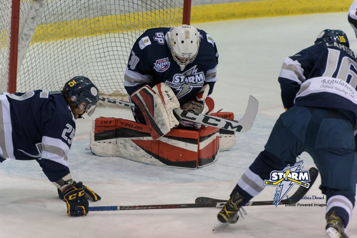 carlfeddema's tweet photo. So proud of this kid as Aidan commits to being a great teammate no matter what for the @GPStorm  in the AJHL.  #takingthehighroad #elitegoaltender #progoaltending #noexcuseshockey #gettingstronger https://t.co/sBHReJECXL