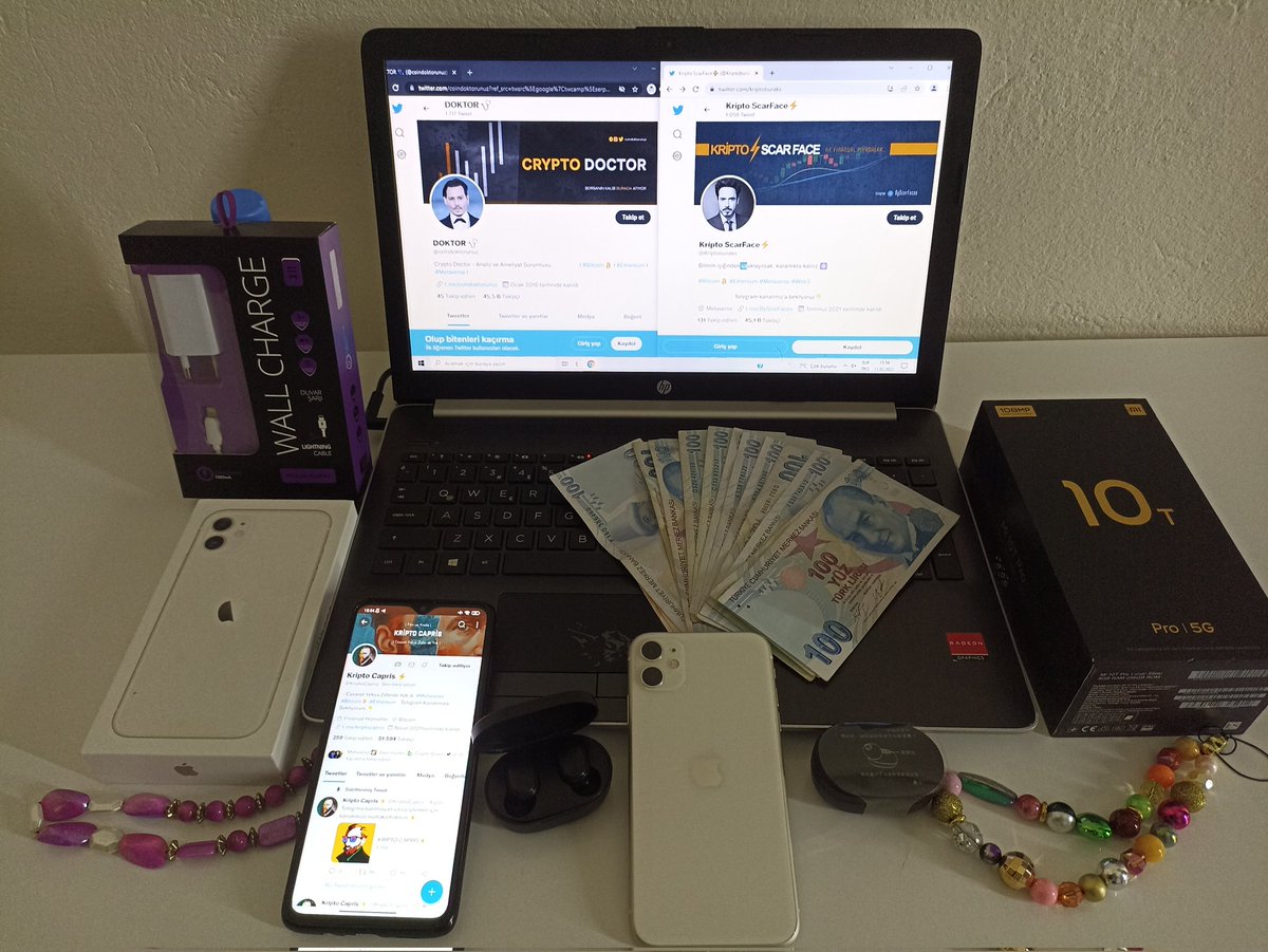 Bu Twiti RT FAV Edenlere Bir iPhone11 - Mi10T Pro - Airpodsx2 ve 1500₺ Toplamda 5 Kişiye Hediye Hediye Ediyoruz..⚡

Katılım Şartları;

- Beni <a href="/coindoktorunuz/">𝐃𝐎𝐊𝐓𝐎𝐑</a> ve <a href="/KriptoCapris/">Kripto Capris</a> hesaplarını takip etmek..

Çekiliş Cuma Günü Canlı Yayında Açıklanacaktır.

#Bitcoin #NFT #Metaverse