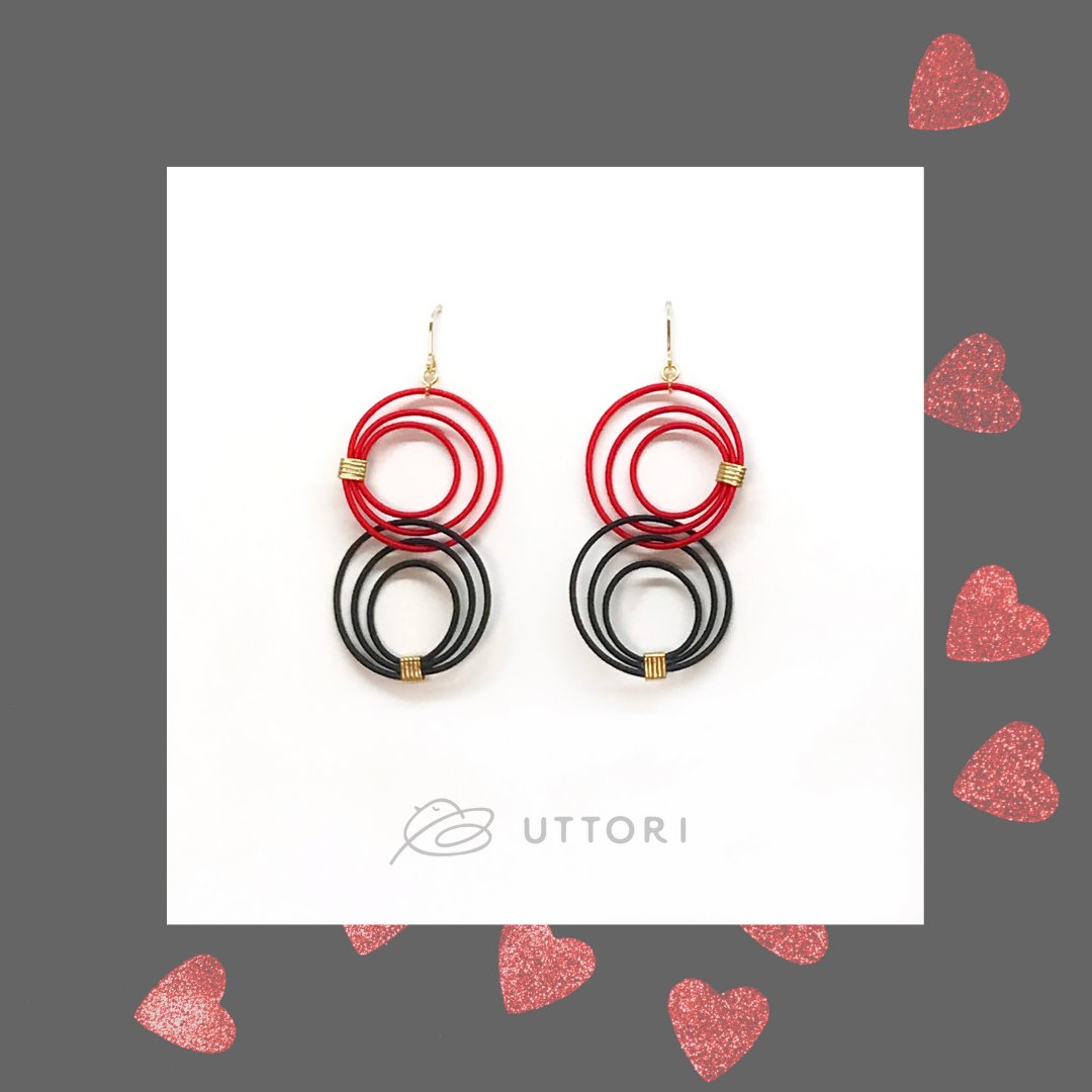 uttori_de's tweet photo. 水引のピアス
Mizuhiki earrings
Ohrhänger aus Mizuhiki

https://t.co/uhsFZhi0C5
https://t.co/6prDUDjzEW

#水引ピアス #水引ジュエリー #バレンタイン
#mizuhikijewelry #mizuhikiearrings #japanese #japanesejewelry #redandblack #handmade
#ohrhänger  #japanischerschmuck #valentinegift https://t.co/klJ5Nxu6CX