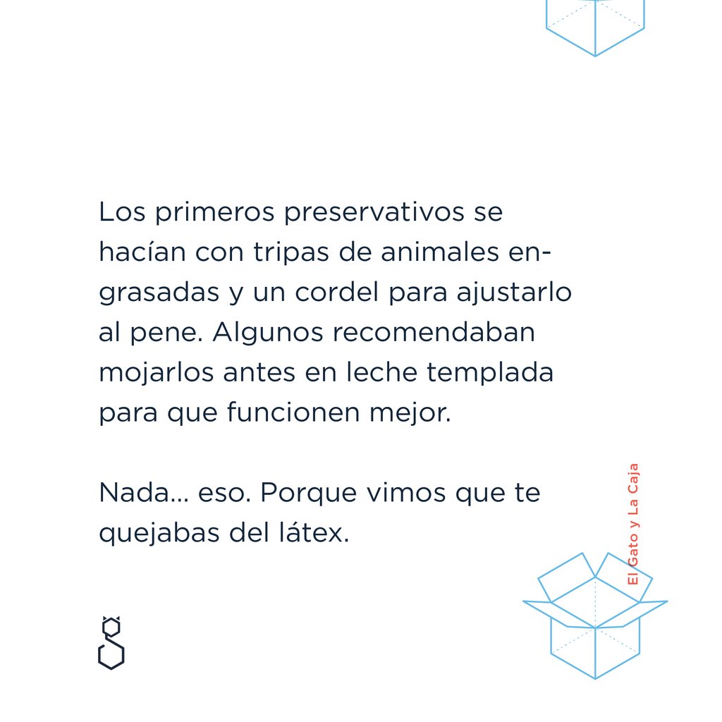 ElGatoyLaCaja's tweet photo. 13 de febrero: Día Mundial del Preservativo

Desde que, en el siglo XVI, en plena epidemia de sífilis, Gabriel Falopio logró hacer un preservativo exitoso con lino y tripas de animales, la tecnología mejoró un montón. Lo que sigue siendo igual es que sólo funciona si lo usás. https://t.co/Z4UAwjz8bE