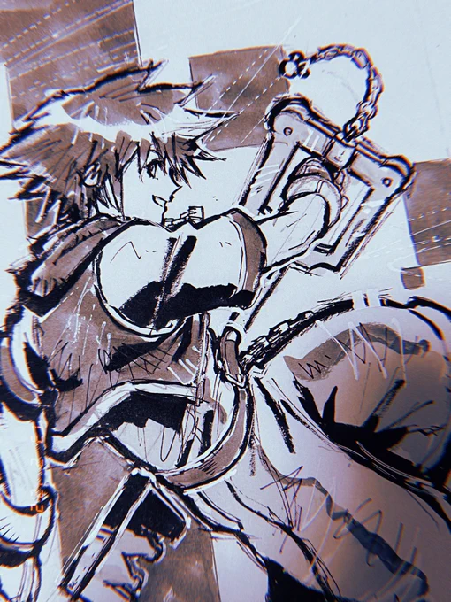 KHFMクリアしたぞ絵 #KingdomHearts #fanart #ぺんてる筆 