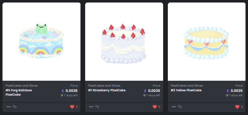 All is listed for .0035 ETH FOREVER! Get it while it's fresh and cool! 🍰
opensea.io/collection/pix…
More cakes will be at store soon, Most likely... TOMORROW!