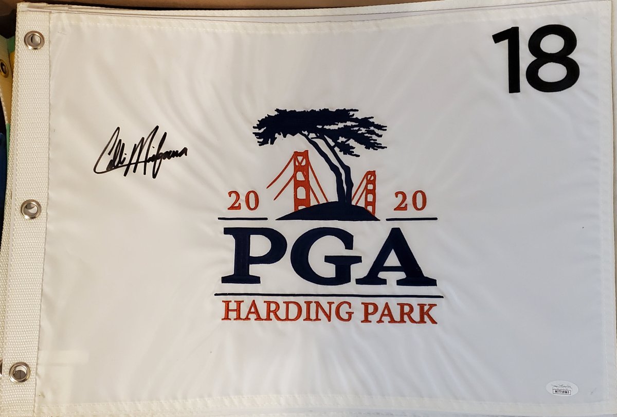 Collin Morikawa Signed 2020 PGA Championship Flag – Team TaylorMade

$229 SHIPS IMMEDIATELY

All items ARE witnessed by JSA and will come with their sticker and matching certificate of authenticity.  S&H IS included for anyone in the United States.

https://t.co/6e1tgYsBIF https://t.co/BN57e6NdJo