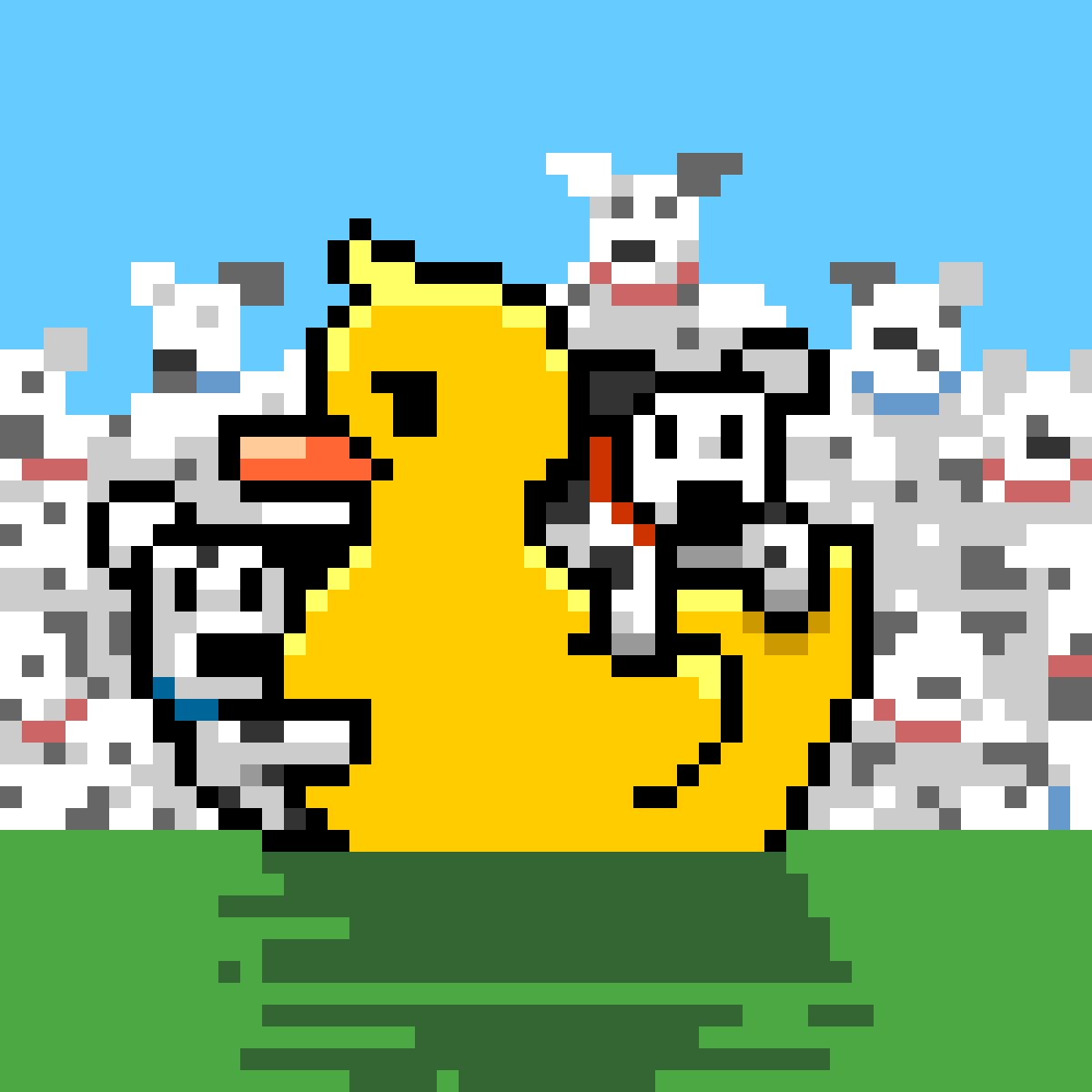 CryptoDuckie's tweet photo. Duck a Day challenge
Day 301 | Duckie and 101 Dalmatians
https://t.co/wss903SGYo

Created from the Wishlist, for Zaw!

#NFTs #NFTcollectibles #nftart #pixelart #cryptoart #NFTartist https://t.co/eTrw1j6QJ7