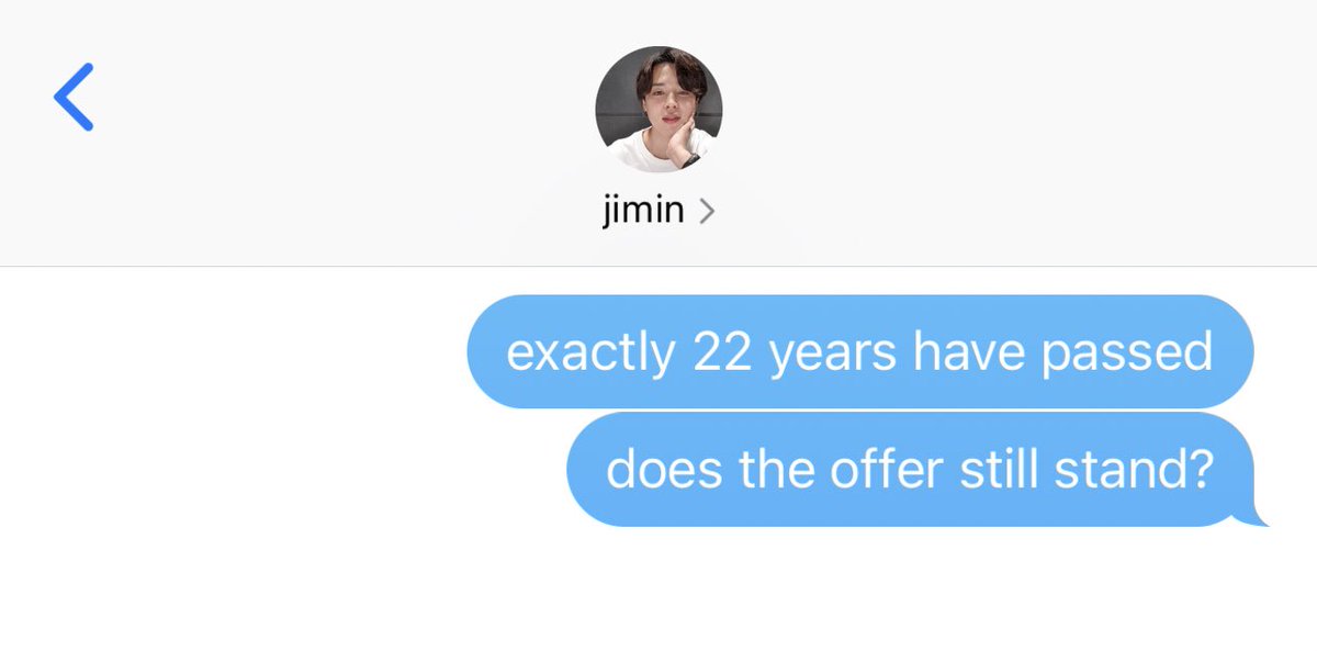 Iovesujim's tweet photo. #yoonmin au where:

childhood bestfriends yoongi &amp; jimin promised each other that if they don’t have any significant other by the time they reach the age of 30, they’ll just marry each other. 22 years later, yoongi finally asked jimin about it once again https://t.co/S16k72oX8q