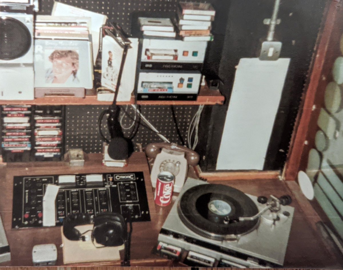 Paul__Buckle's tweet photo. The first "real studio" I worked in, deep down in the basement of the RVH in Belfast. #WorldRadioDay #RadioRoyal #Memories https://t.co/oOIFICzYwY