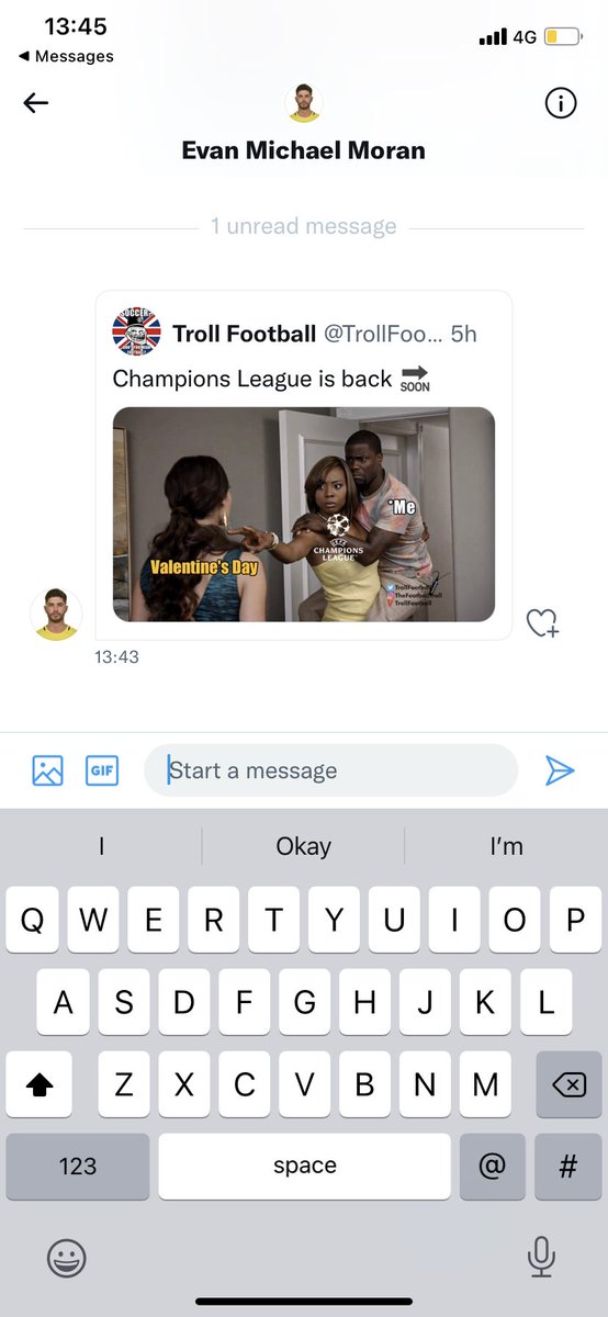 nicolesop_'s tweet photo. Cute DMs from my fiancé 🥰 https://t.co/fN4r5nZWhx