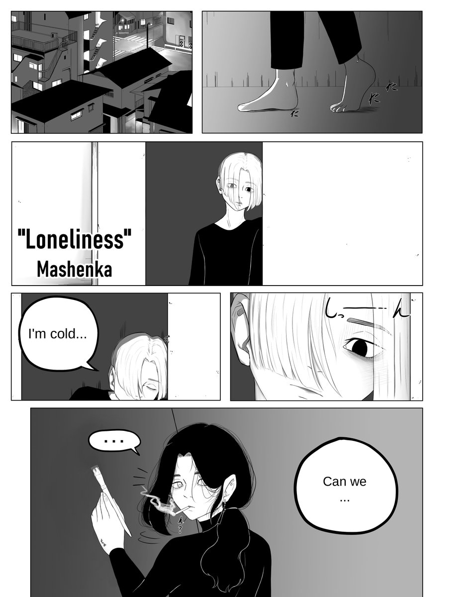 [ Loneliness ]
.
.not a little comic for Valentine's Day 
.
.(the meaning of this comic is very hard to explain 🥲) 
.
.#tokyorevengersoc #oc #manga 
.
(4/7) 