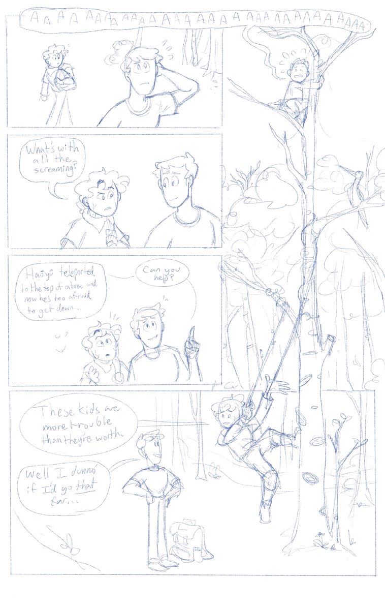 maddieinmanart's tweet photo. Work has been BUSY and I haven’t drawn too much so please enjoy this sketch of an old comic page for an idea I’ve started working on again!

#comicdevelopment #comicpencils #sketch #comic https://t.co/DThdQlEsVy