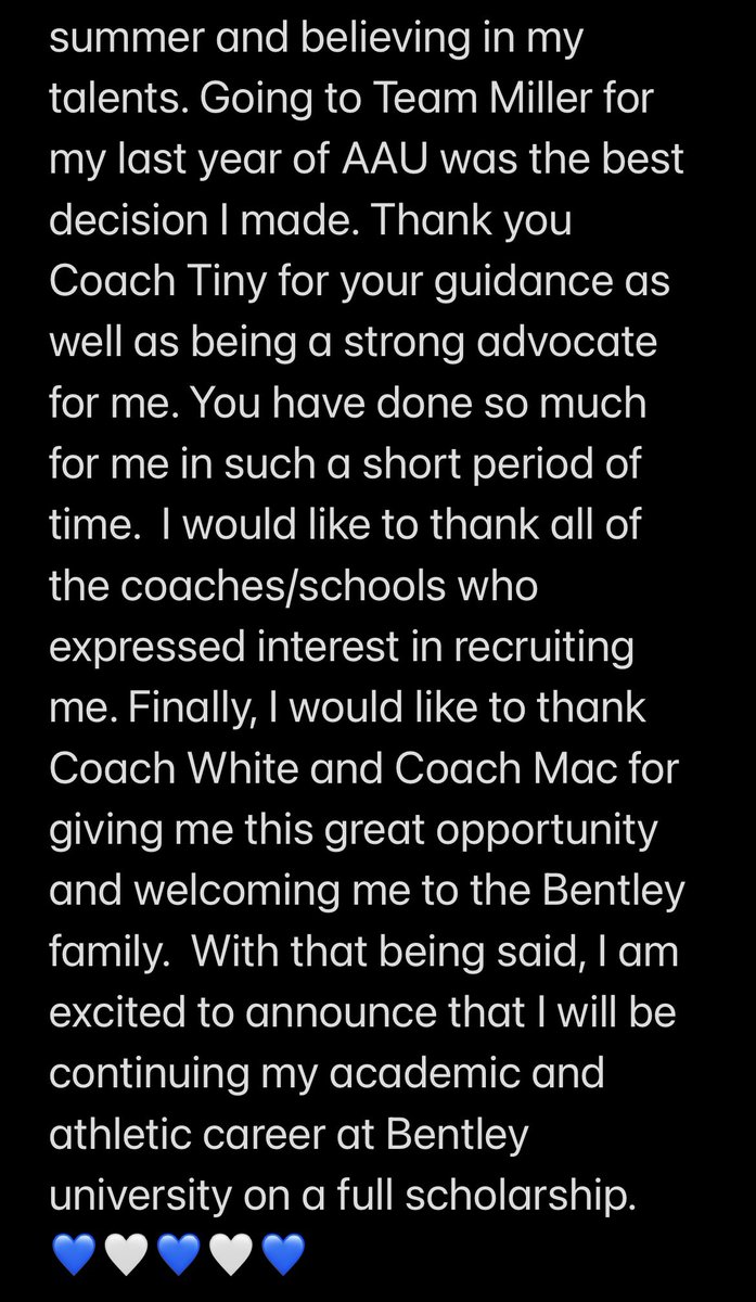 CNorman2003's tweet photo. #committed @BentleyWBball @TinyGreenNBS @NJLadiesHoops @LifeCenterBball @EliteTeamMiller @Coach_Kevb https://t.co/68CXI48CvO