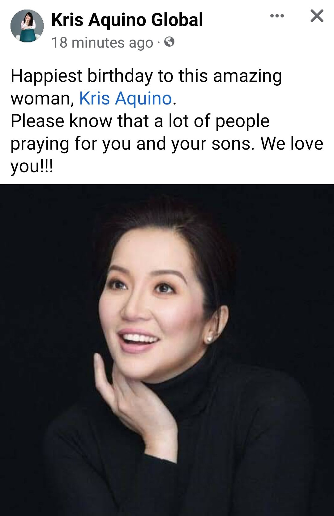 Happy and Bless Birthday   Best Wishes and Happy Valentines Day Ms.Kris Aquino 