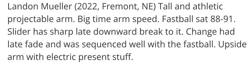 Good camp in St Joseph this weekend! Thanks for the opportunity to showcase my talents. <a href="/PerfectGameUSA/">Perfect Game USA</a> <a href="/_Sgossett/">Goose</a>
