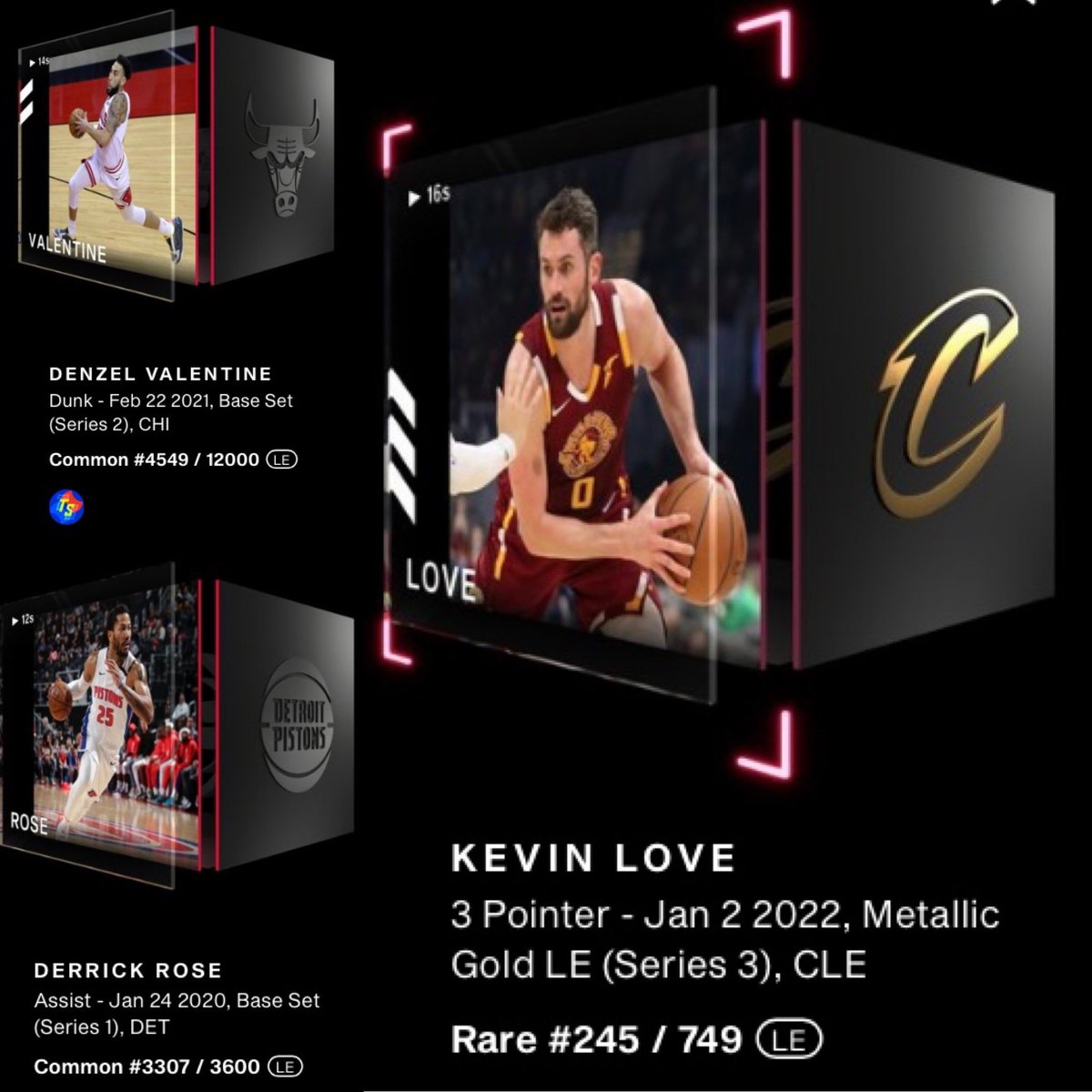 BourbonBullet84's tweet photo. ❤️Valentine’s Giveaway❤️

This is a special giveaway for Valentine’s Day:
🌹@drose (Base S1)
💝@denzelvalentine (Base S2)
💗@kevinlove (MGLE S3)

To enter:
💘Follow me @BourbonBullet84
💘Like and Retweet this post
💘Comment your TS name

Giveaway ends 2/14 @ 12pm PST
#NBATopShot https://t.co/i7MkrubDS8