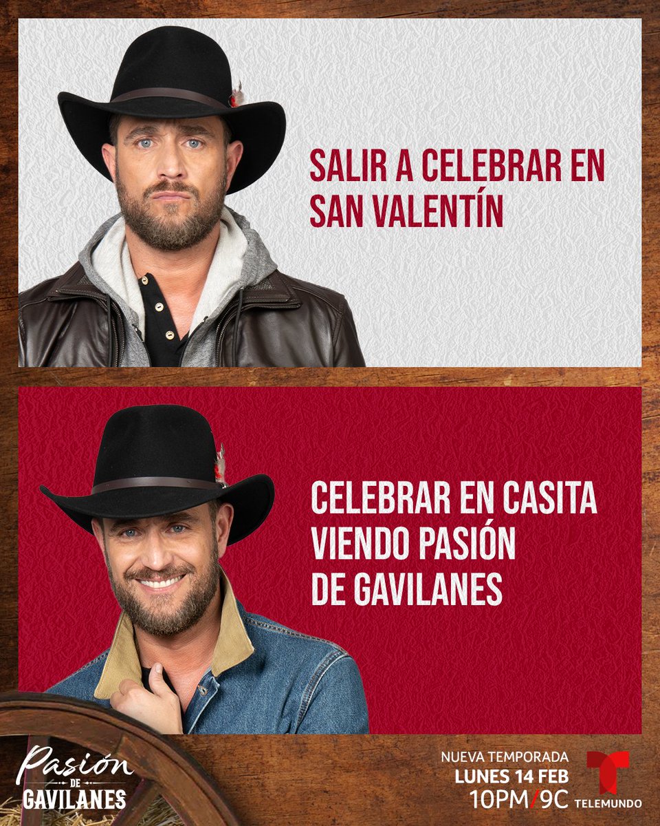 El mejor plan para San Valentín es celebrar en casita viendo la nueva temporada de @pasiongavilanes ❤️😍 ¿Estás listo? 🖐

Prepárate porque esta emocionante historia llega a tu pantalla 📺 MAÑANA a las 10PM/9C por Telemundo

#PDG2Estreno