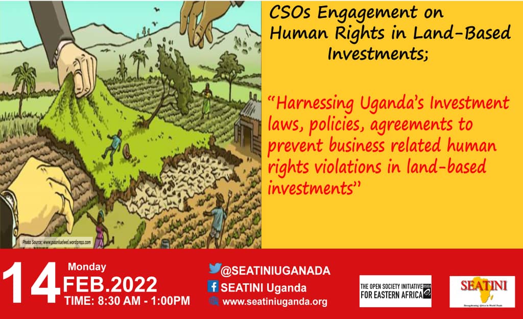 DanielLutaaya's tweet photo. I agree, investors must recognise and observe human rights as they invest.
 
Be part of the discussion on human rights based in land investments tomorrow 8:30 to 1pm. 
#MakeInvestmentsWork #LifeBeforeProfits https://t.co/u6AT6GZTuc