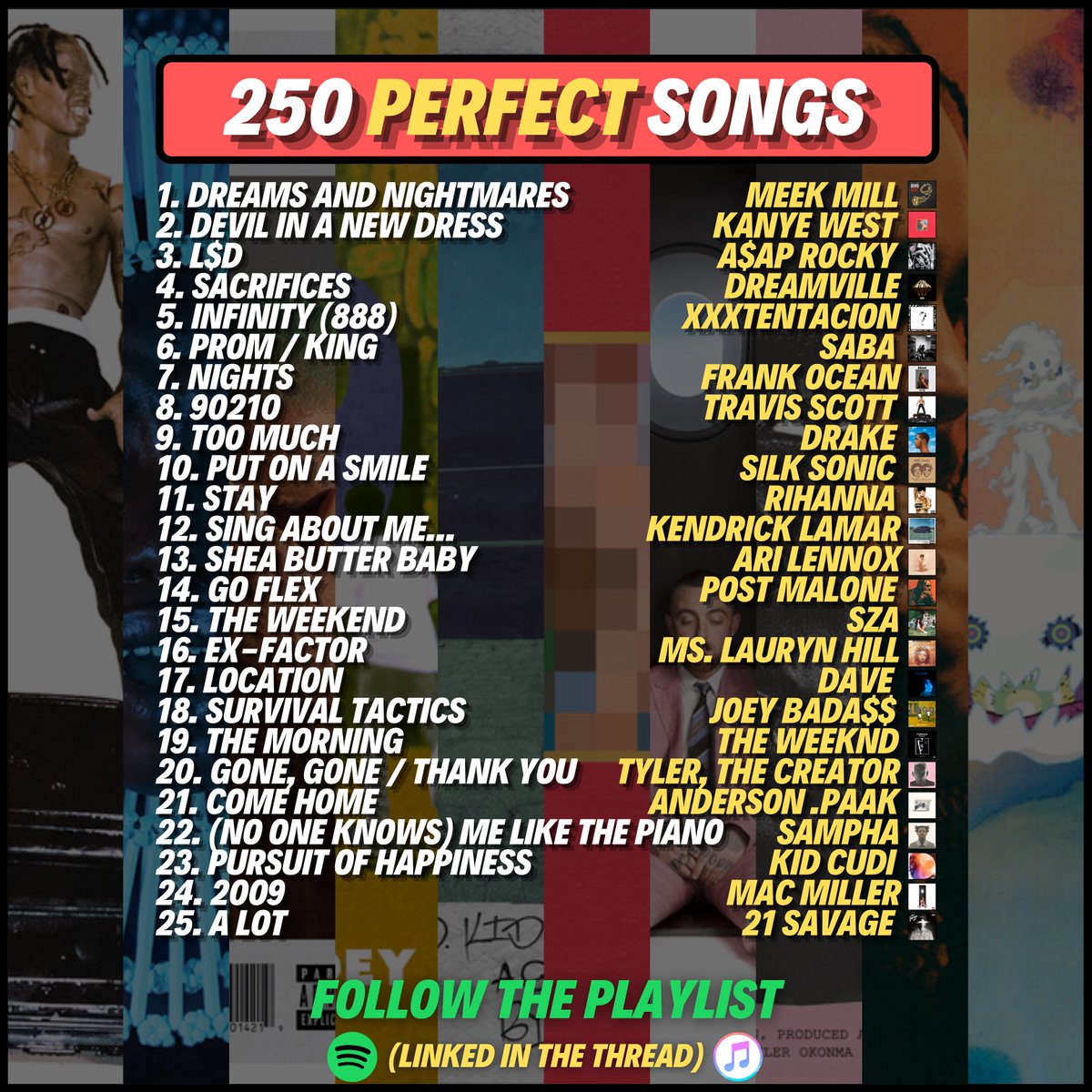 JahTalksMusic's tweet photo. 250 Perfect Songs 🔥

(playlist linked in thread) https://t.co/GlUy3qHU9n