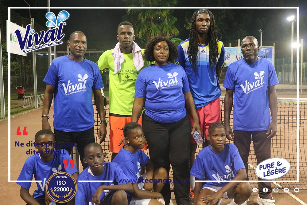 VivalCongo's tweet photo. Sponsorisé par VIVAL, le tennis club de Brazzaville a organisé du 5 au 12 Février un tournoi de tennis.
Tournoi remporté par l'international franco-congolais Paterne face a Alfred dans la catégorie homme et la victoire de la congolaise Héléna face à Amélie.

#vival #iso22000 https://t.co/1BPZo9IbEh