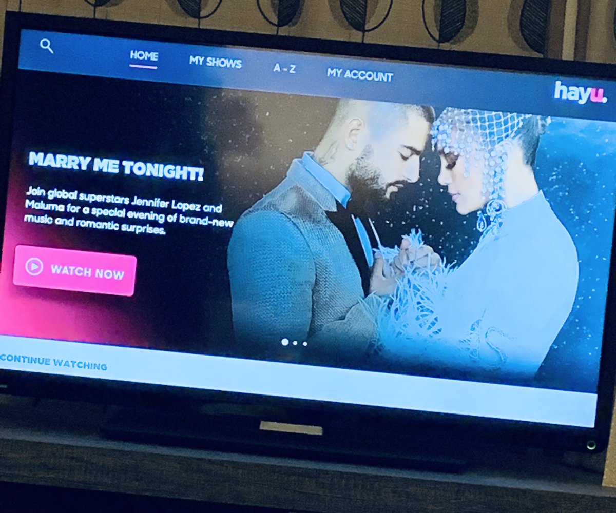 Dimaline27's tweet photo. Whether it’s #Valentines or #Galentines @JLo #MarryMeTonight  is streaming now on @hayu_uk https://t.co/dGcE99Ddnz