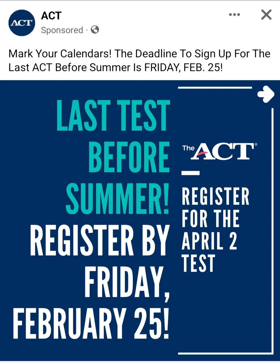 coachmbrown21's tweet photo. Attention Class of 2023
Miller Grove Wolverines 
1. Stop by your Counselor's office and ask for a A.C.T Waiver 
2. Sit down with your Parents before February 25th and register at Website https://t.co/fFEn4PQt5e 
3. Retweet
#GoWolverines #AcademicsCount https://t.co/KrDVzlpYaY