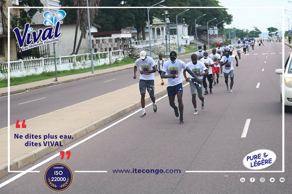 VivalCongo's tweet photo. Sponsorisé par VIVAL, l'ambassade de l'Inde et toute la communauté Indienne  au congo Brazzaville a organisé ce 13 Février 2022 une marche sportive marquant dans le cadre des célébrations "Azadi ka Amrit Mahotsav" les 75 ans de l'indépendance de l'Inde.

#vival #iso22000 #eaupure https://t.co/y4AKeCOLtM