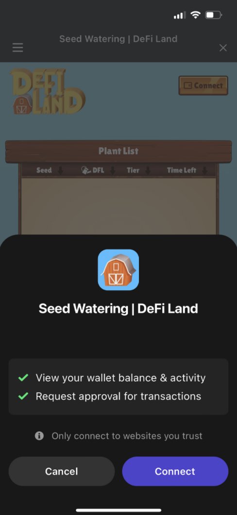 DeFi_Land's tweet photo. 👨‍🌾👩‍🌾You asked for mobile-friendly website to water  ➡️🚜We are delivering it. 

✅You will be able to plant and water your DeFi Land Seed NFTs from mobile wallets.

🌱Get ready February 15th is almost here. https://t.co/vmcAQ3cDaO