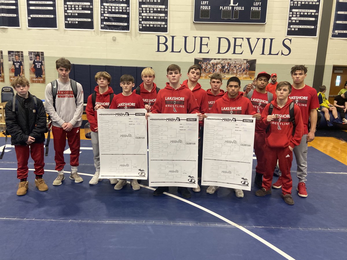 A school record 12 wrestlers qualified for the Individual Regional Tournament next  Saturday at Niles.