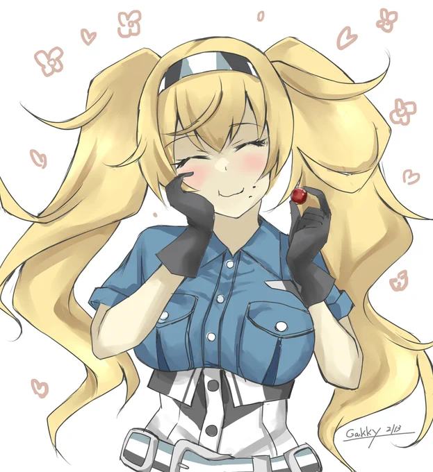 #艦これ版真剣お絵描き60分一本勝負_20220213
#艦これ版深夜の真剣お絵描き60分一本勝負  
ん～～～～～～、このチョコおいしいですぅ～～～♡ 