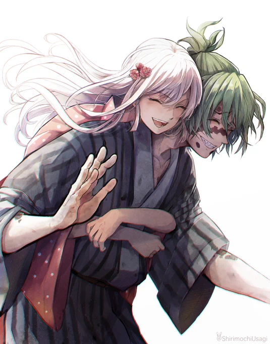 「お兄ちゃん つかまえた!!」

#鬼滅の刃 (謝花兄妹) 