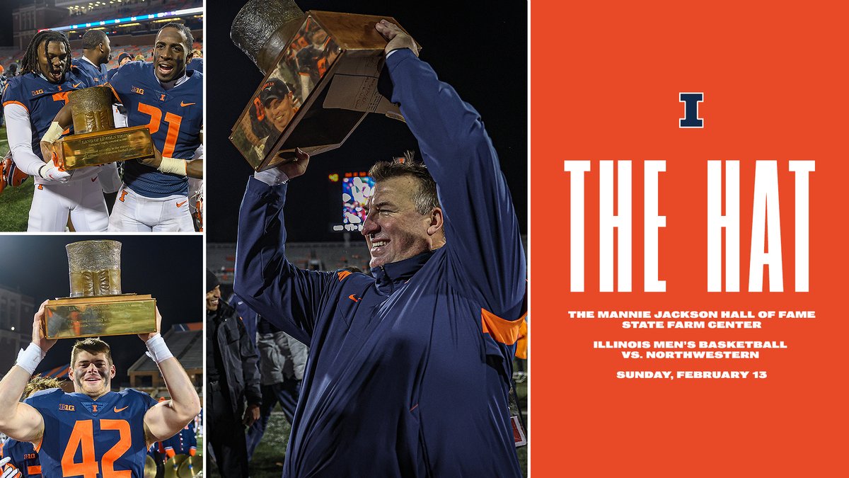 IlliniAthletics's tweet photo. 📸 🏆 📸 🏆

Make sure to get your picture with the Land of Lincoln trophy at the @IlliniMBB game!

#Illini | #famILLy https://t.co/hN0Cd7Ho5O