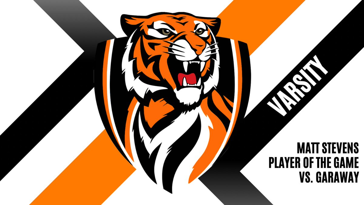 Player of the Game against Garaway. Go Tigers!