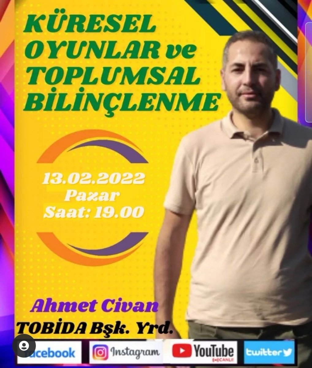 Bu akşam saat 19:00 da Sanal Medya Youtube kanalında buluşalım.Neden bu mücadele içindeyiz, bu zamana kadar neler yaptık,ileride neler yapacağız? @smdajans <a href="/OpDrBilgehan/">Op.Dr.Bilgehan BİLGE</a> <a href="/FtmKmlgl/">Dr. Fatma Kamiloğlu</a> @selcukbirdal <a href="/Dunya_Hareketi/">Özgür Dünya Hareketi</a> <a href="/Seref_Gonenli/">Şeref Gönenli</a>