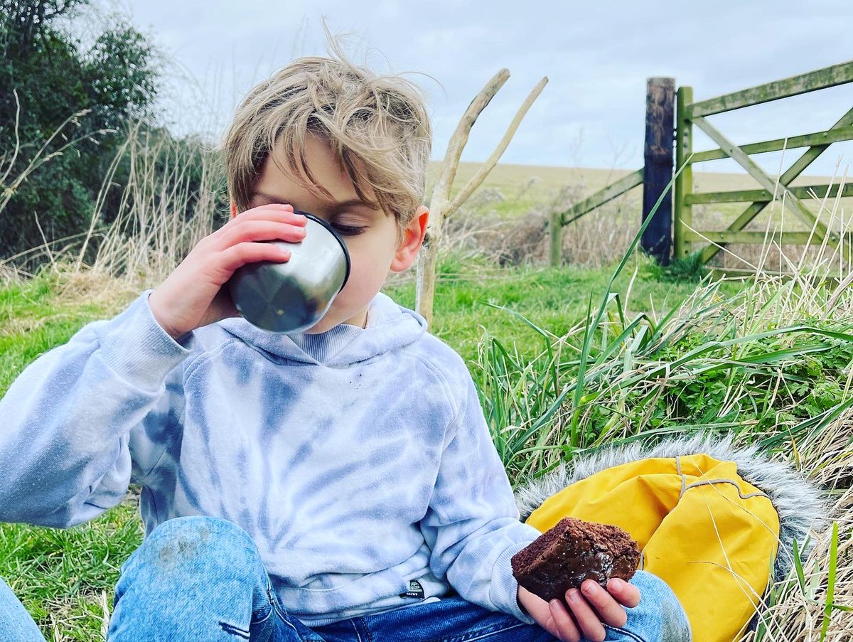 10 wild km’s today. Mumma fuelled by scones &amp; little man by his new found love of a mug of tea #norfolkwalks #morstonquay