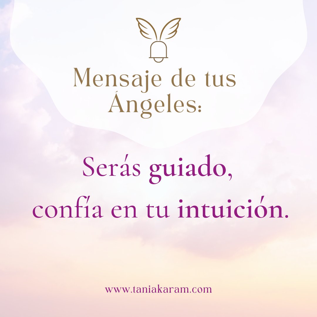 Estar en paz es la mejor manera que tenemos de llevarte hacia, la abundancia y el amor. Aquel sueño que tuviste, los números repetidos que a veces ves y muchas otras señales que te están mandando son la manera que tienen para decirte ¡Hey, estamos contigo! Repite: yo confío 🙏🏻✨