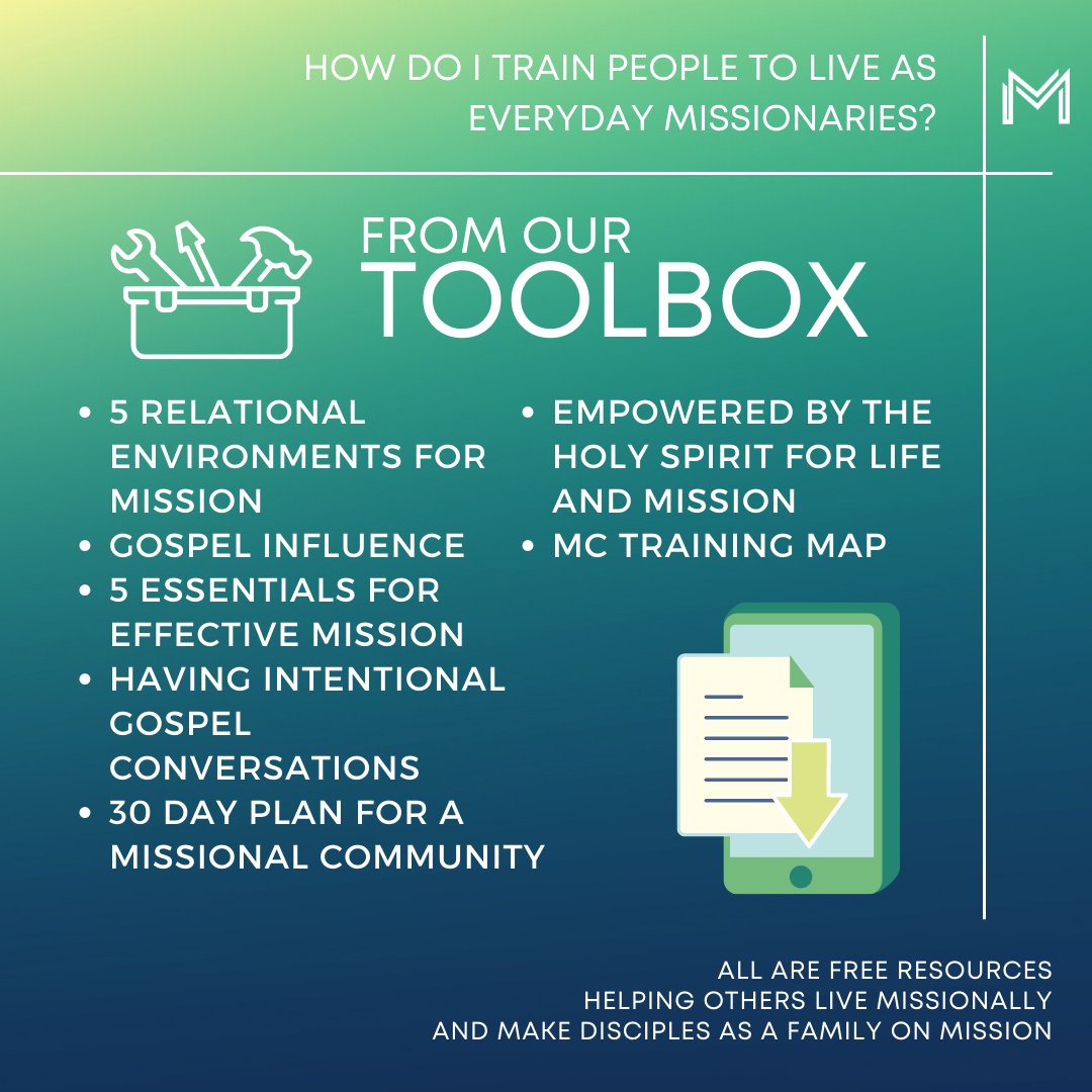 MissionalSimple's tweet photo. Check out these free resources in our toolbox. 

And why not consider starting or joining a Missional Cohort, where we will go through several of these (over zoom).   DM us for more info. https://t.co/ndYczIzJRl