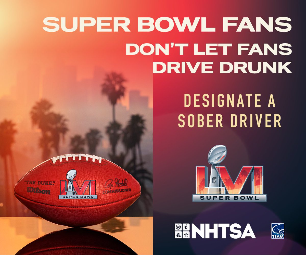 People who drink on Super Sunday may feel as agile as a BENGAL... until they RAM their car into someone or something.  Don't get fined for a personal foul.  Make sure a designated driver is part of the game plan.  #DriveSafeOhio