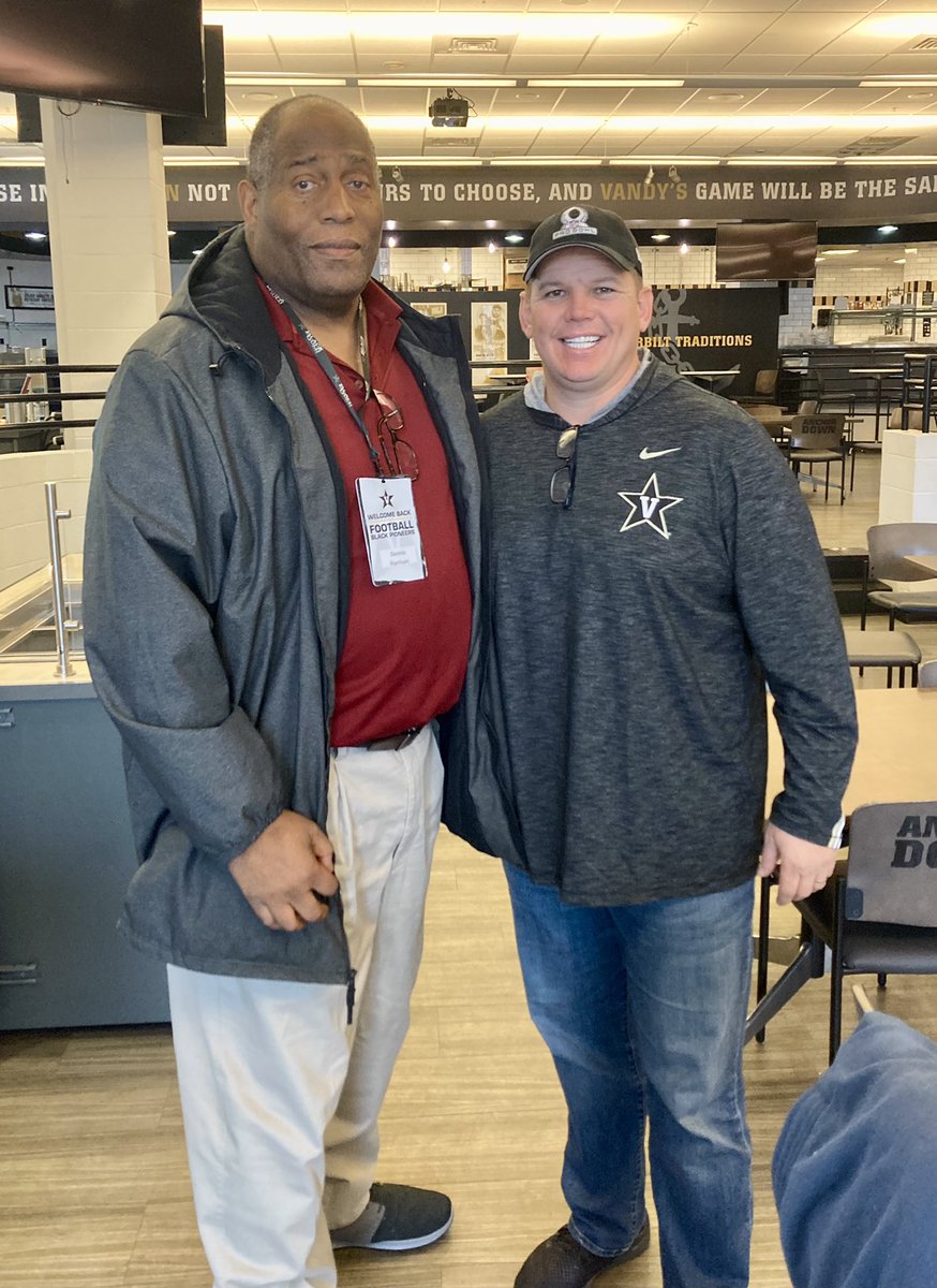 CoachBlaz's tweet photo. Loved meeting the @VandyFootball Pioneers yesterday. Dennis Harrison was BIG-Time!!!
Pro Bowl & had 55.5 Sacks as an @Eagles. I loved trading some great Norm Parker stories…
#VandyMan ⚓️🦾
#StarStandards ⭐️💯
#KnowYourPast 📜📚
#PeopleAreTheDifference https://t.co/Q4fyLdYqBH