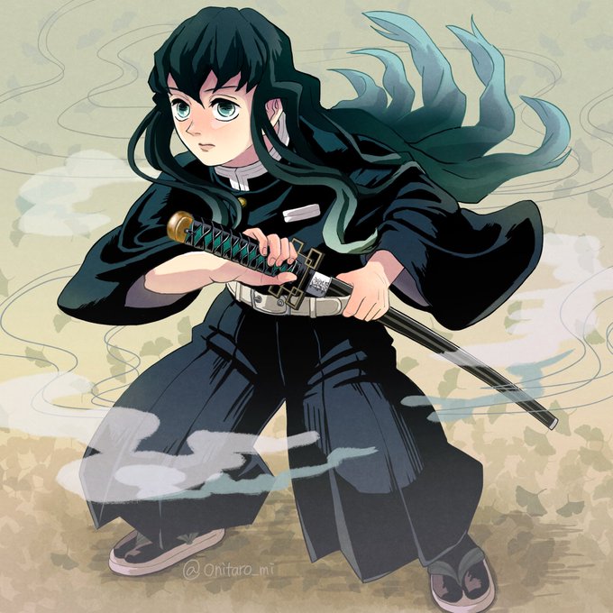onitaro | オニタローさんがTwitterに投稿した時透無一郎(鬼滅の刃)のイラスト。