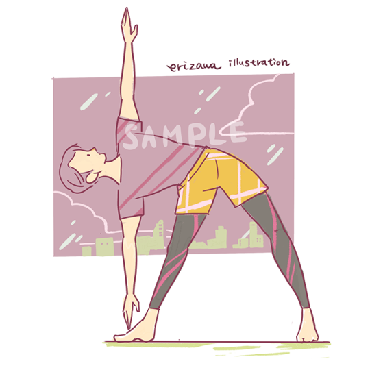 ヨガイラストのtwitterイラスト検索結果