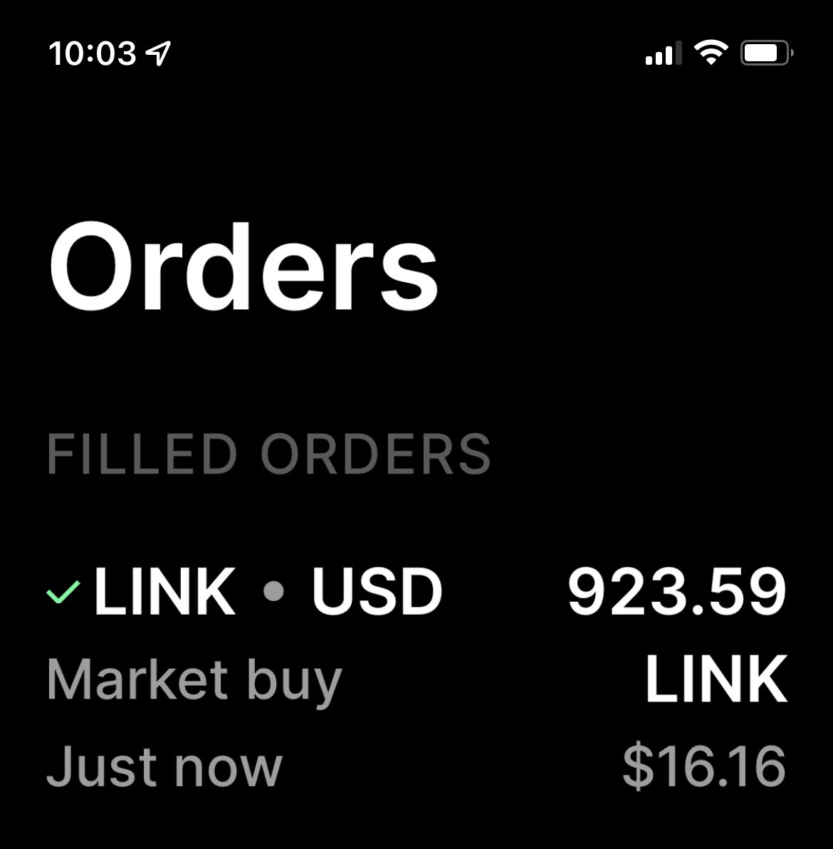 coinbaseone's tweet image. Bought some $LINK this morning.

More tomorrow. More next week.