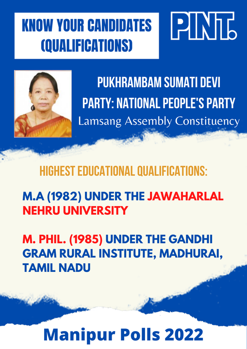 Pukhrambam Sumati Devi
#NPP Candidate, Lamsang A/C

National People's Party
#OneVoiceOneNortheast
#Forasustainabledevelopment

<a href="/nppmeghalaya/">National People’s Party (NPP)</a> <a href="/SangmaConrad/">Conrad K Sangma</a> <a href="/NppManipur/">NPP Manipur</a> <a href="/youth_npp/">NPYF</a> <a href="/NPPIndia_/">NPP India</a>