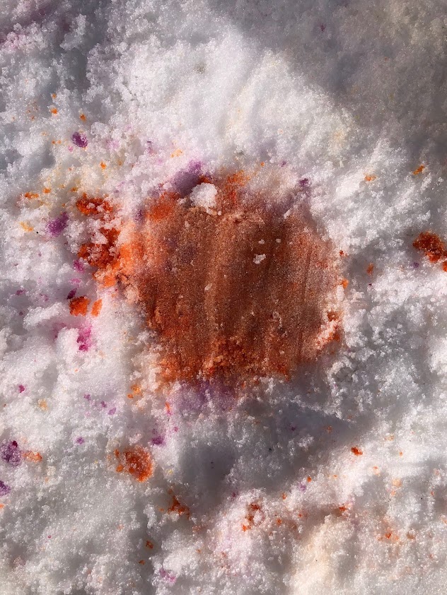 Space inquiry led to creating galaxies using glue &amp; food colouring.  Learning continued outdoors as S's explored using paint on snow, noting the similarities and differences between the two mediums.  Amazing observations and rich art discussion! <a href="/TVDSBKinder/">TVDSBKindergarten</a> <a href="/louisearbourfi/">Louise Arbour FI</a>