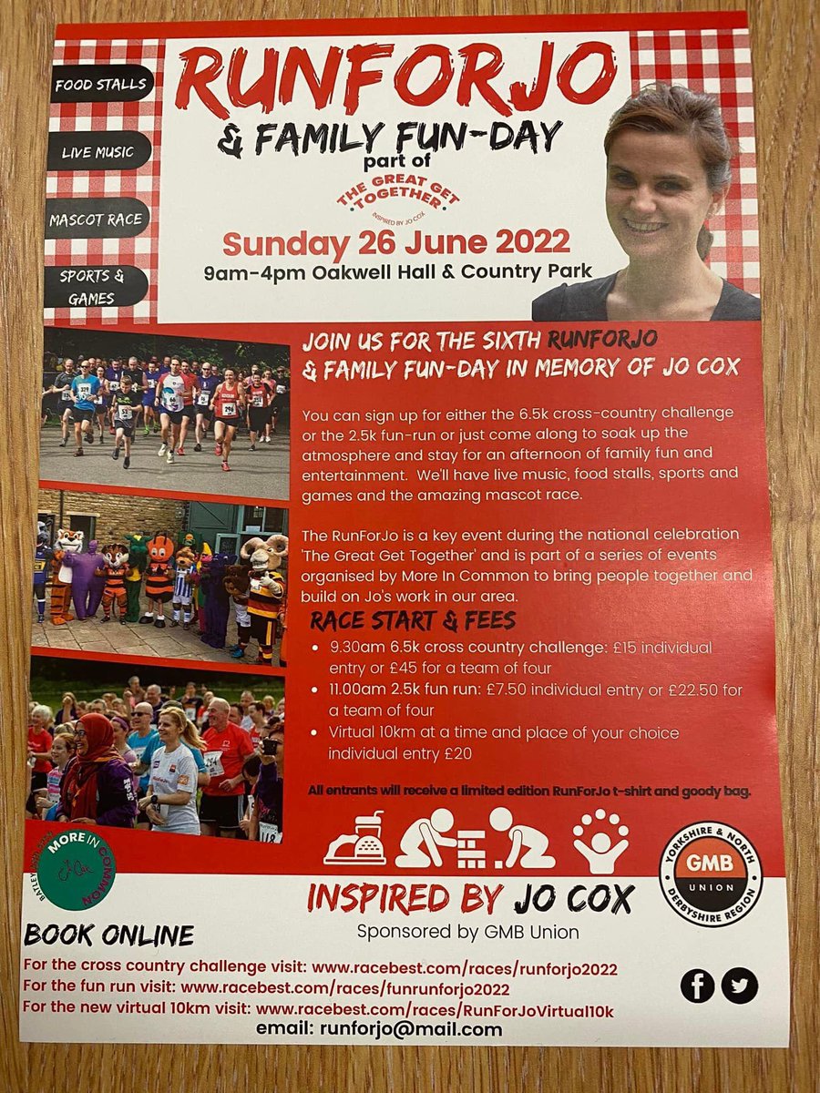OakwellFriends's tweet photo. #runforjo #thegreatgettogether https://t.co/wuGBvQ8UzX