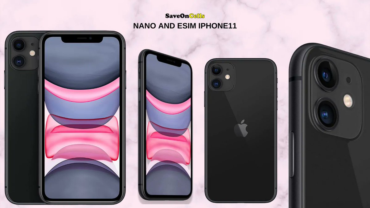saveoncells's tweet image. Nano and Esim iPhone11
Model Name 📱 iPhone 11 Wireless Carrier Unlocked for All Carriers Brand Apple Form Factor Smart Phone Memory Storage Capacity 64 GB Operating System IOS 12 Color Black Cellular Technology 4G SIM. #Phone11 #mobilephones
Shop Here: buff.ly/3HN0zHc