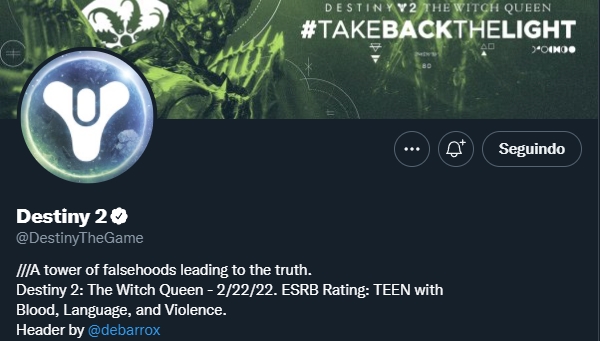 DestinyBulletn's tweet photo. Bungie has been updating the Bio for #Destiny2's official Twitter account with new phrases. So far, we have:

///A tower of falsehoods leading to the truth.
////There is nothing but deep ocean above.
/////It’s time to be honest with yourself: You lost. https://t.co/F5C4Zv7V8z